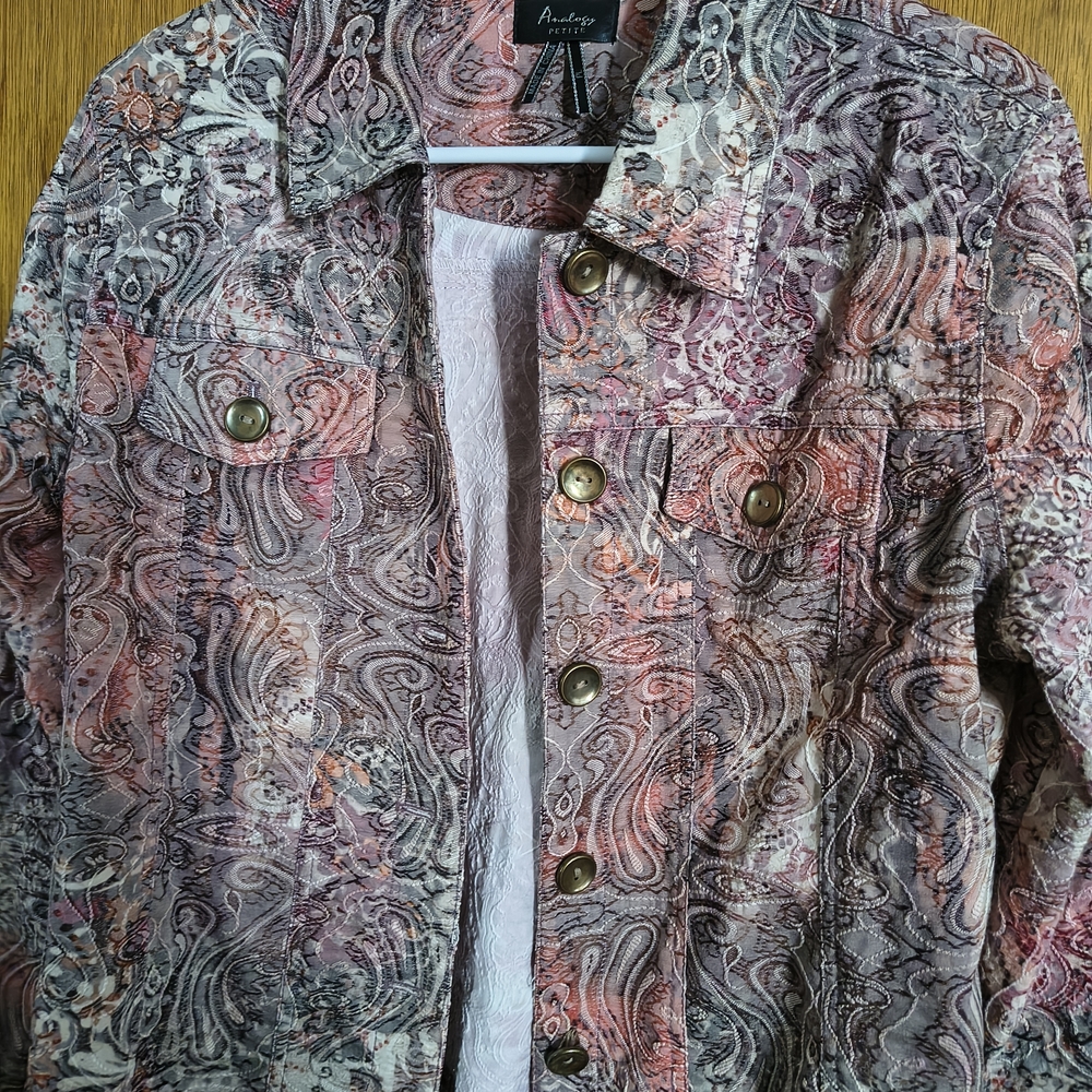 Analog Multicolor Paisley Jean Jacket